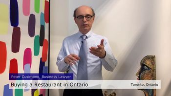 Buying a Restaurant in Ontario, Canada