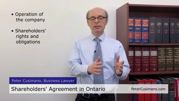 Shareholders' Agreement in Ontario, Canada